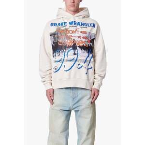 mnml Grave Wrangler Hoodie - Off White Size XLOff White / XL